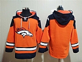 Broncos Customized Men's Orange All Stitched Sweatshirt Hoodie,baseball caps,new era cap wholesale,wholesale hats
